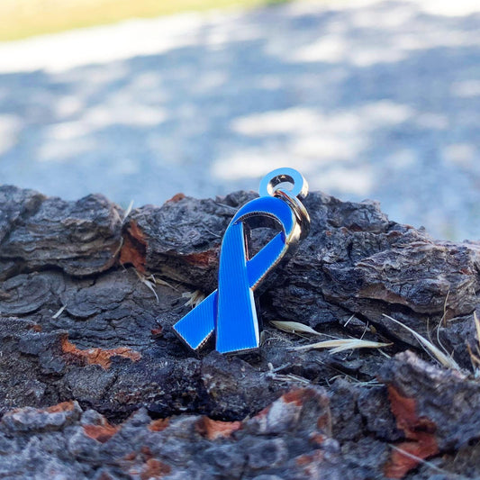 Rare Diseases Denim Ribbon Charm
